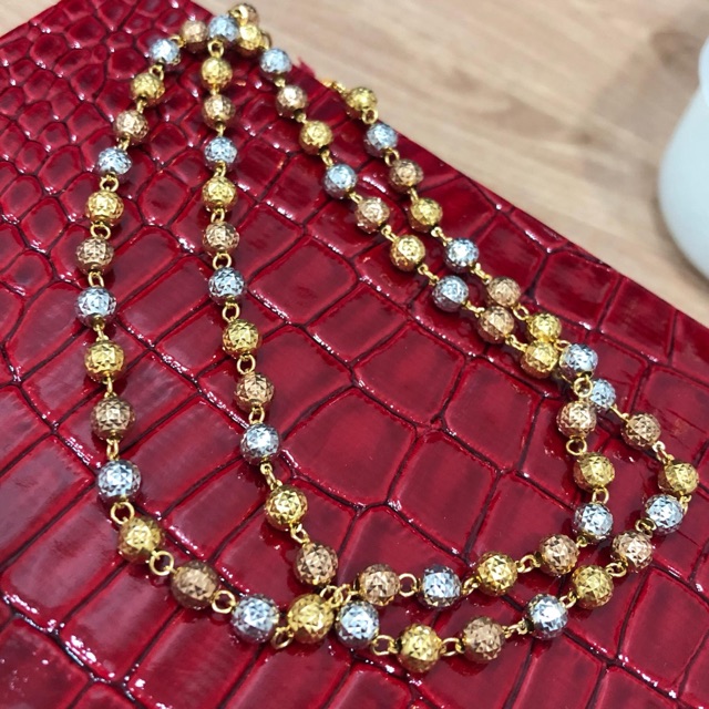 Kalung rantai tasbih 3 warna