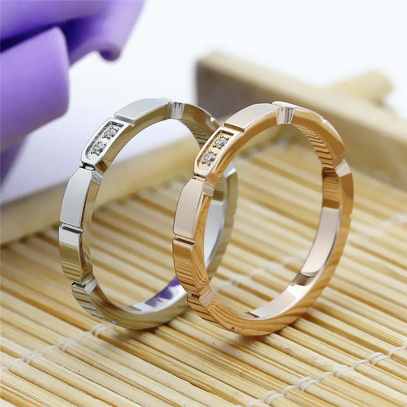 Cincin Couple / Cewek / Titanium / Tunangan / Nikah / Pasangan / Titanium C061 &amp; C063