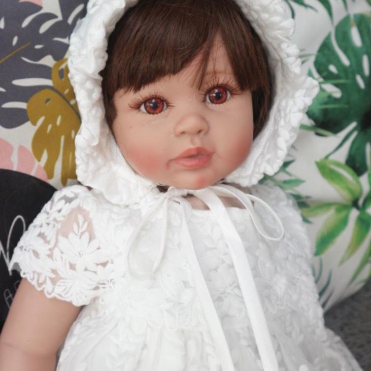 Dress Bayi Perempuan / Gaun Bayi Baby Newborn/Pakaian Bayi Baru Lahir Warna Putih / Baju Anak Bayi P