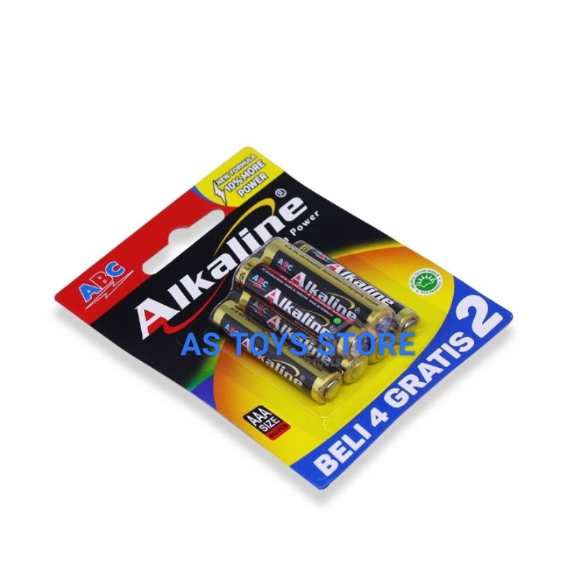 Baterai ABC Alkaline AA/AAA  ISI 4+2