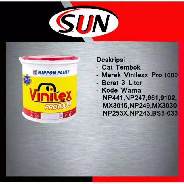 Cat Tembok Vinilex Pro 1000 3 L / 4,5 Kg ( Khusus Gojek )