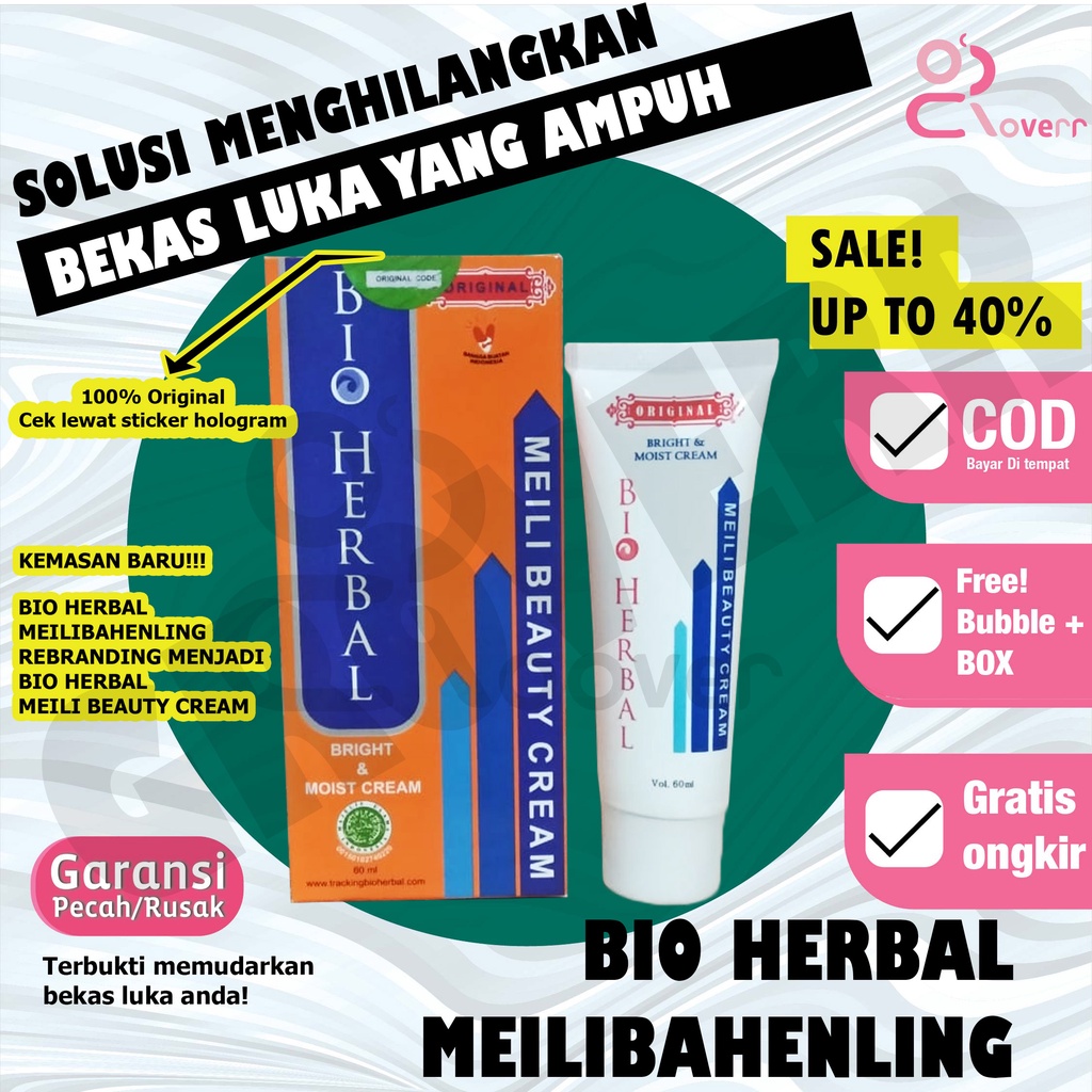 Obat Cream Penghilang Bekas Luka Lama Hitam Koreng Bopeng Meilibahenling Original Ampuh BPOM BMG2