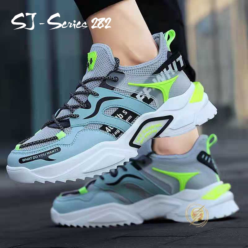 [J.walk] Sepatu Sneakers Tali Pria Casual Bisa Untuk Kuliah Hangout Kualitas Import Premium Kekinian FREE KAOS KAKI - 282 free box