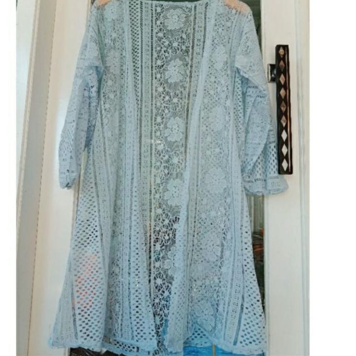 Best Product Cardigan Brukat Lengan Balon/ Cardigan/ Atasan Wanita/ brukat/ LongCardi/ Outer wanita