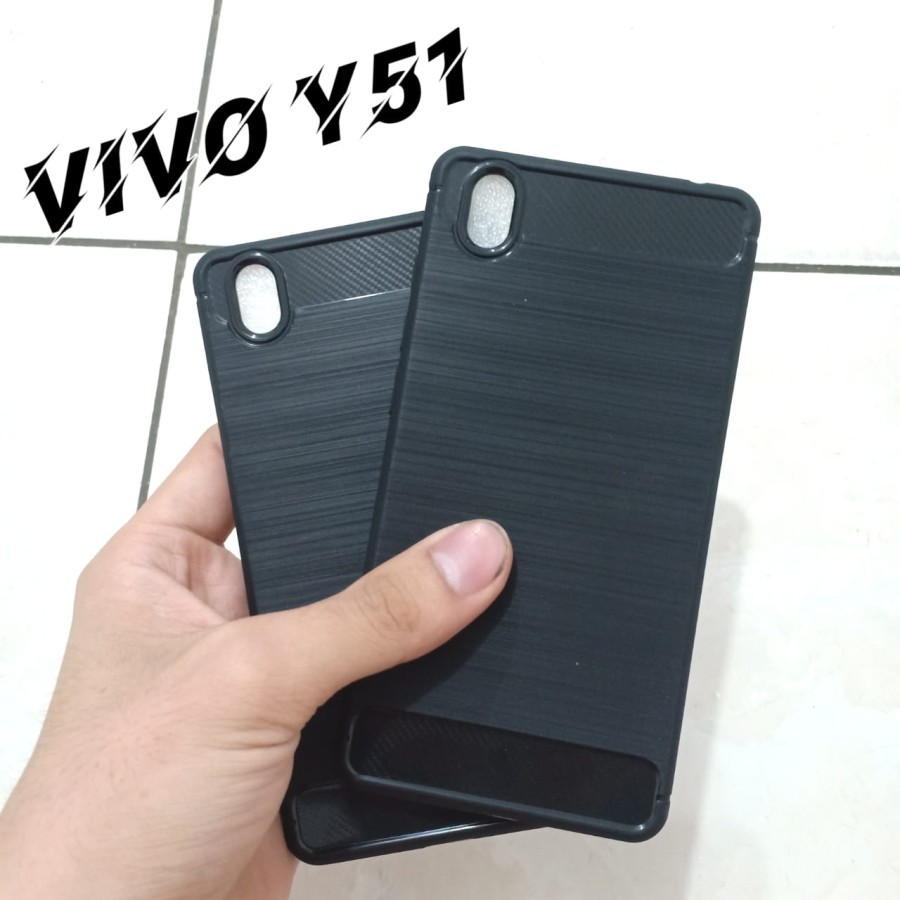 VIVO Y91C Y1S Y19 Y71 Y83 Y51 Silicon Carbon Slim Fit Soft Case Premium