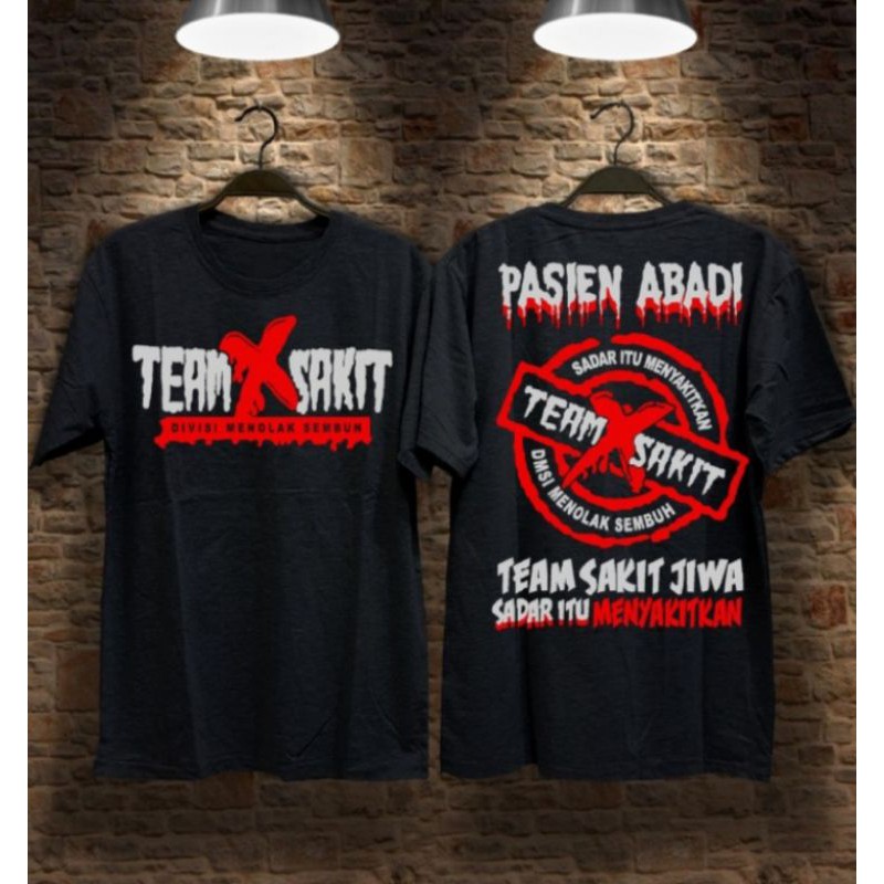 kaos distro team sakit/T-shirt pria wanita/kaos keren