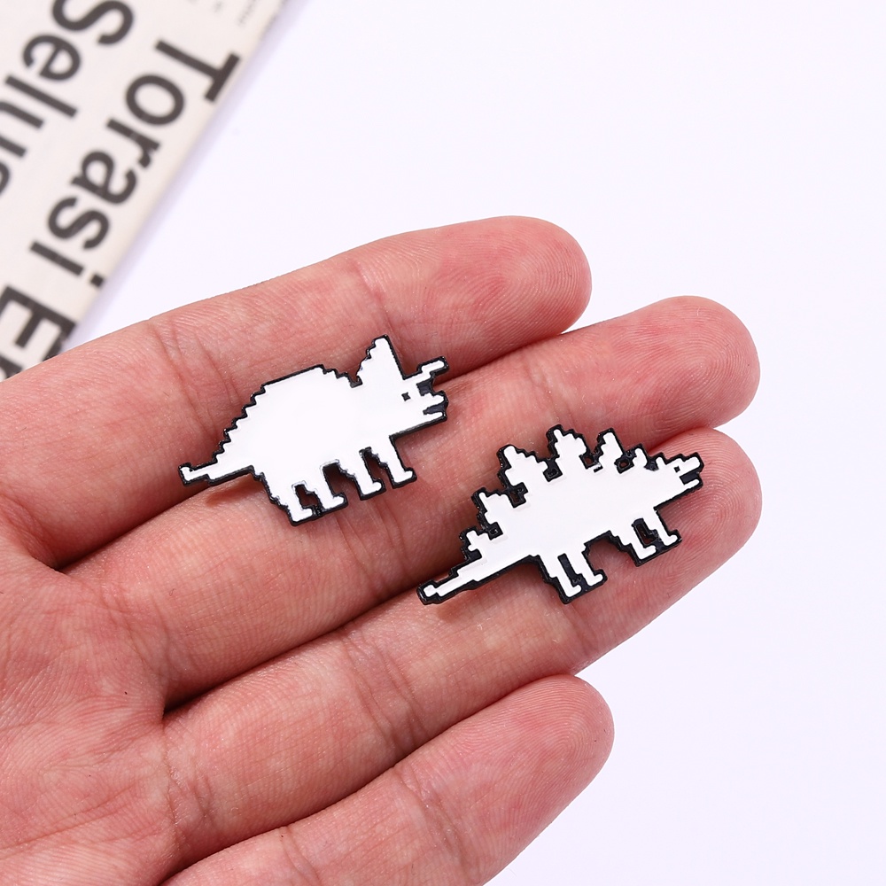 Bros Pin Enamel Bentuk Dinosaurus Untuk Hadiah Anak