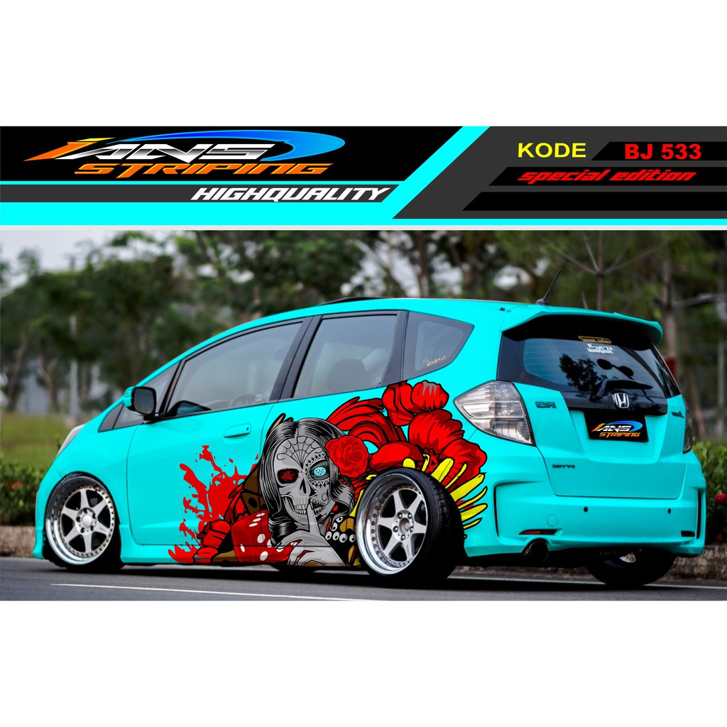 DECAL STICKER MOBIL JAZZ BRIO AGYA YARIS SIGRA / STIKER MOBIL / DECAL MOBIL / STIKER MOBIL TERBARU