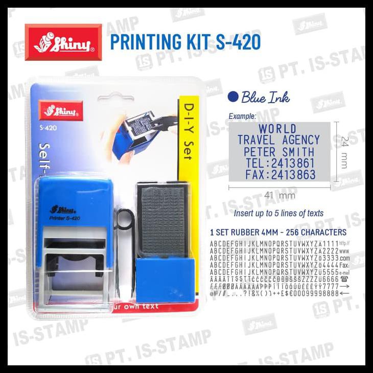 

Ready Stock S-420 (Stempel Shiny Self-Inking Printing Kit)