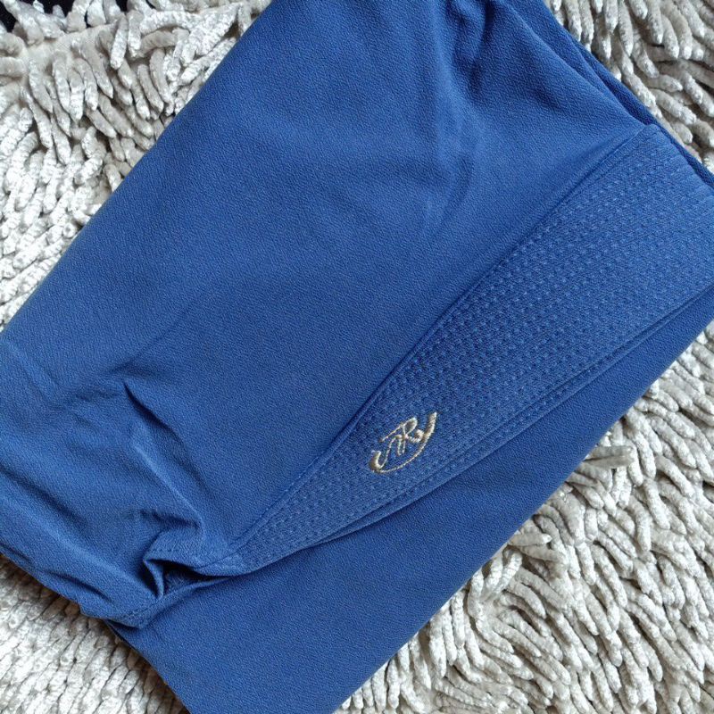 069 JUMBO SYAR'I ORI AREY HIJAB | JILBAB INSTAN KERUDUNG ORIGINAL-denim