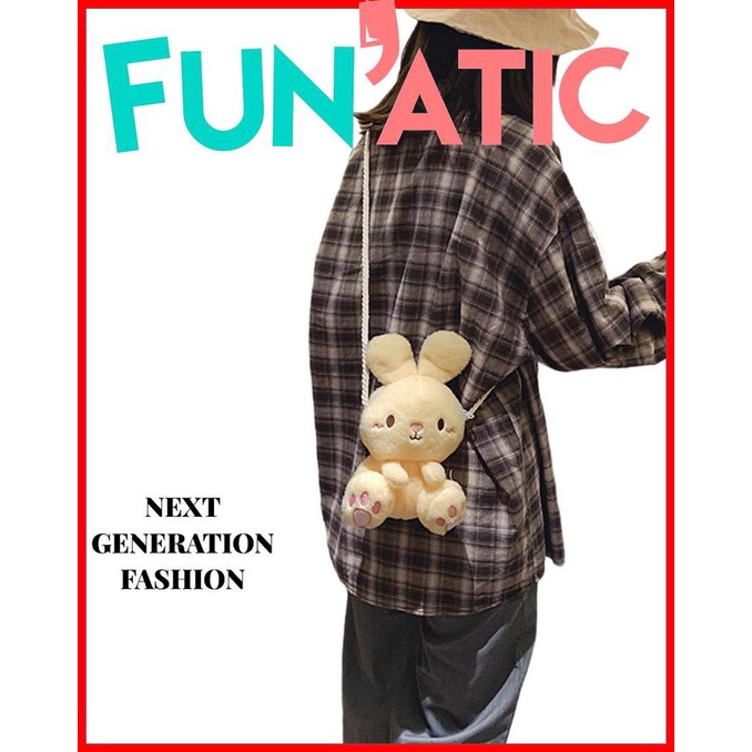 FUNATIC TAS BONEKA RABBIT TAS ANAK LUCU TAS WANITA REMAJA FA900