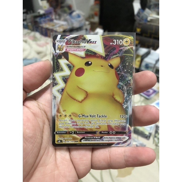 Kartu Pokemon TCG Pikachu VMax RRR Hologram s8b VMax Klimaks Original Indonesia Lightning Listrik V 