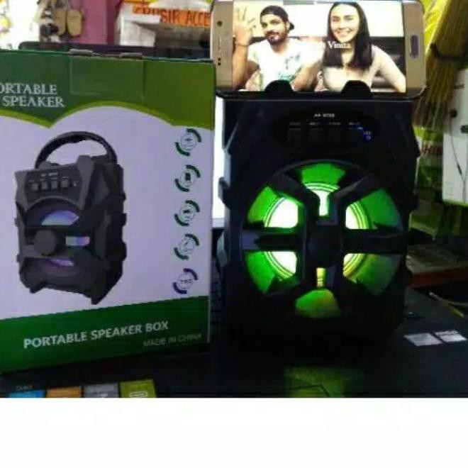 ➩ Speaker Bluetooth HF-S288 + Mic Karaoke Wireless Speaker Portable ➼