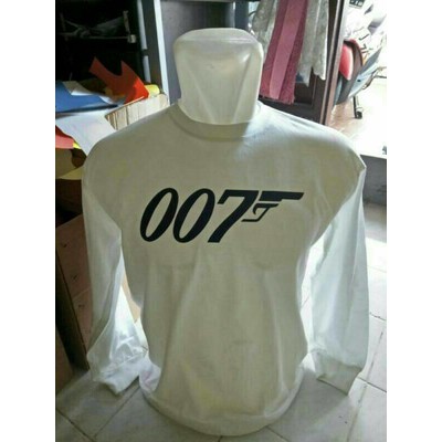 Tshirt James Bond 007, Baju Kaos Lengan Panjang James Bond 007