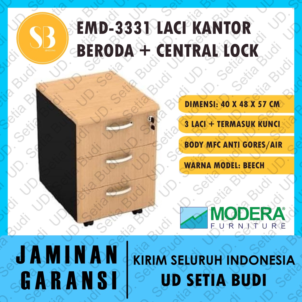 Laci Kantor Pedestal Beroda + Central Lock Modera EMD 3331 E-Class