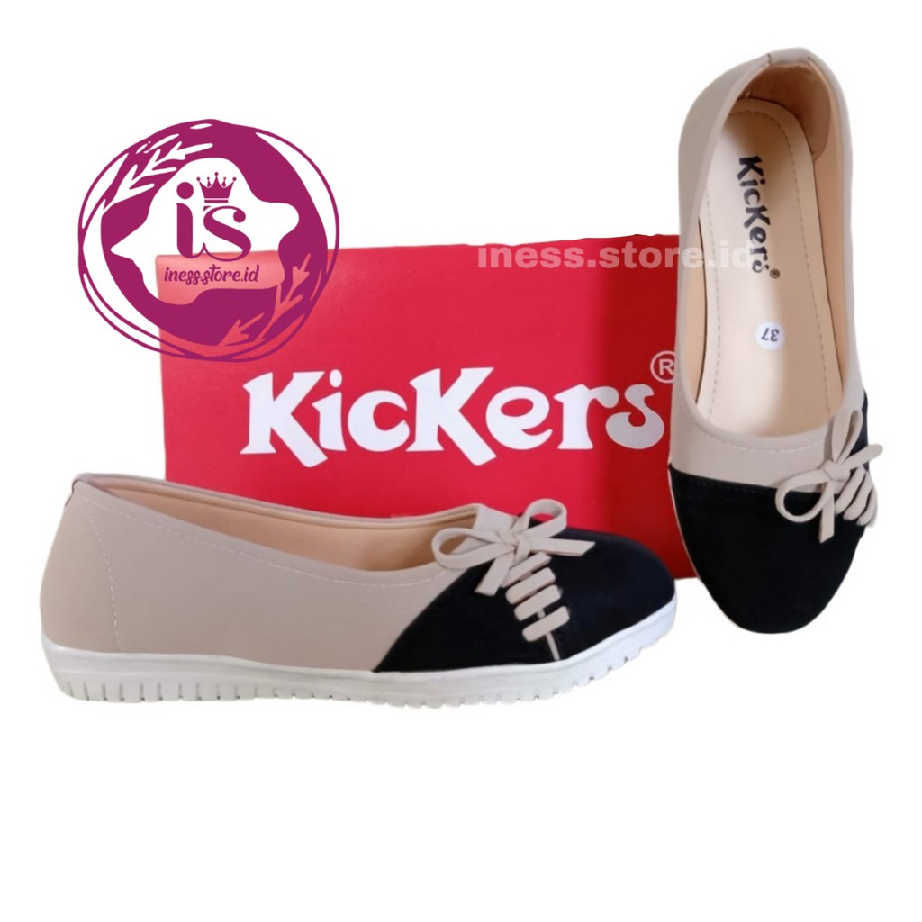 SEPATU FLAT WANITA KICKERS KODE PLS8 HARGA GROSIR