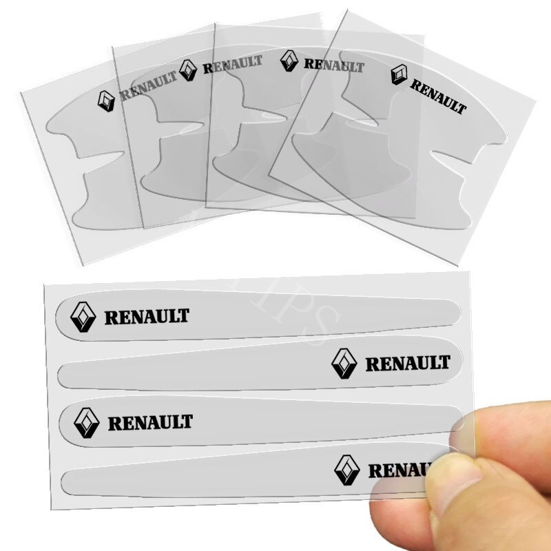 8pcs Stiker Pelindung Gagang Pintu Mobil Transparan Anti Gores Untuk Peugeot 508 408 5008 406 206 208 207 307 308 2008 3008