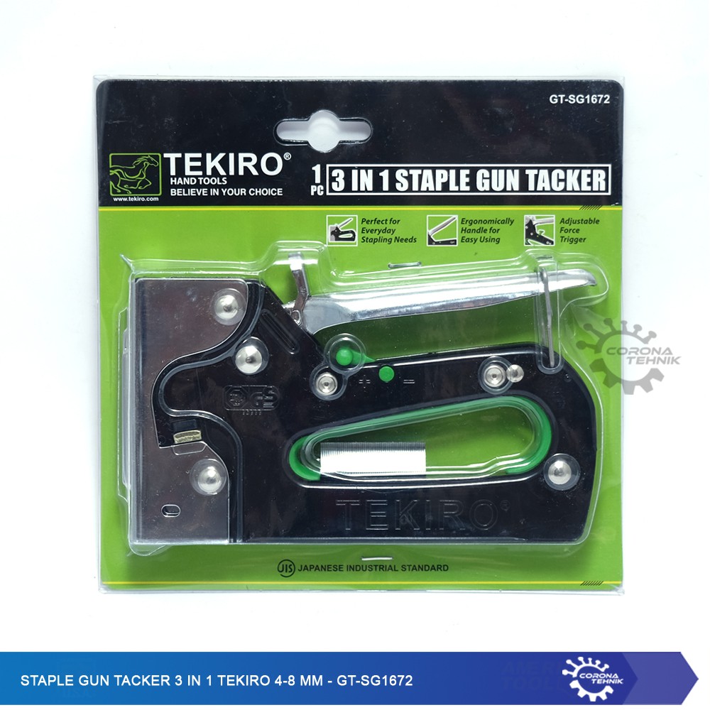 Staple Gun Tacker 3 in 1 Tekiro 4-8 mm - GT-SG1672