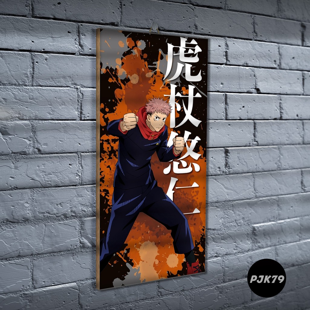 Poster Kayu Jujutsu Kaisen / Dekorasi Rumah /Poster murah/ Anime / desain / 2021 / gambar / PJK-PJK79