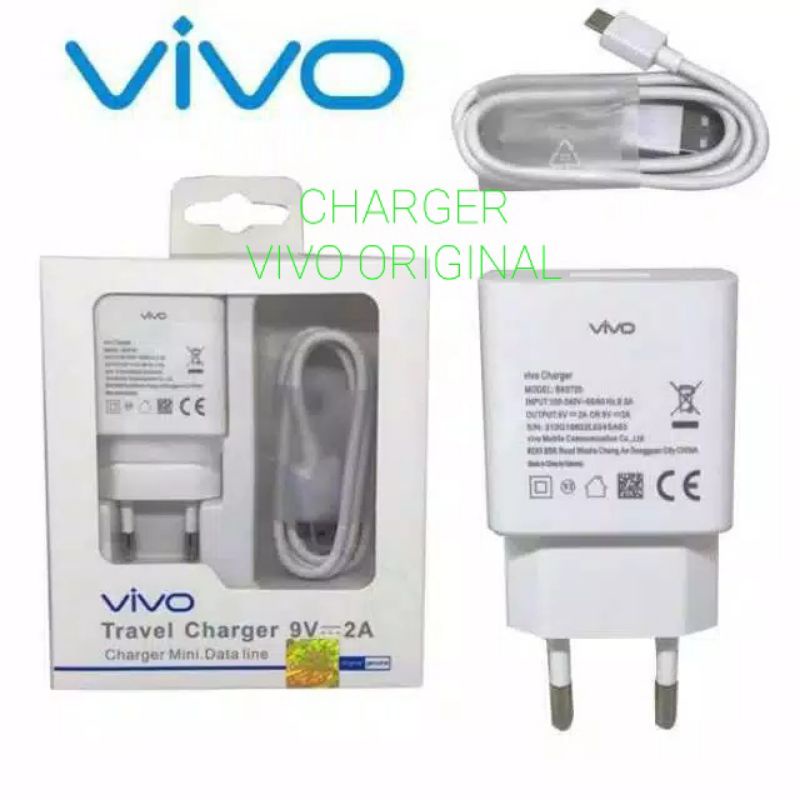 Charger Vivo Original 100% Fast Charging 9V-2A / Charger Vivo V11 V9 V