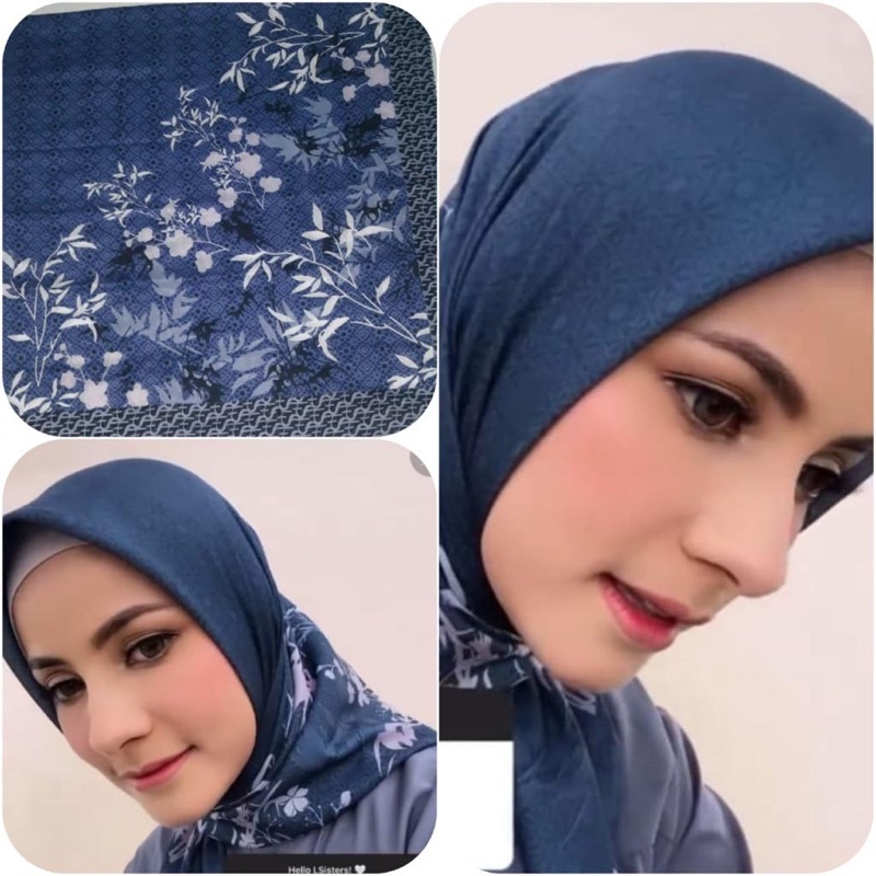 Hijab Voal Motif Laser Cut Jilbab Segi Empat Deenay by Farsya Adeeva