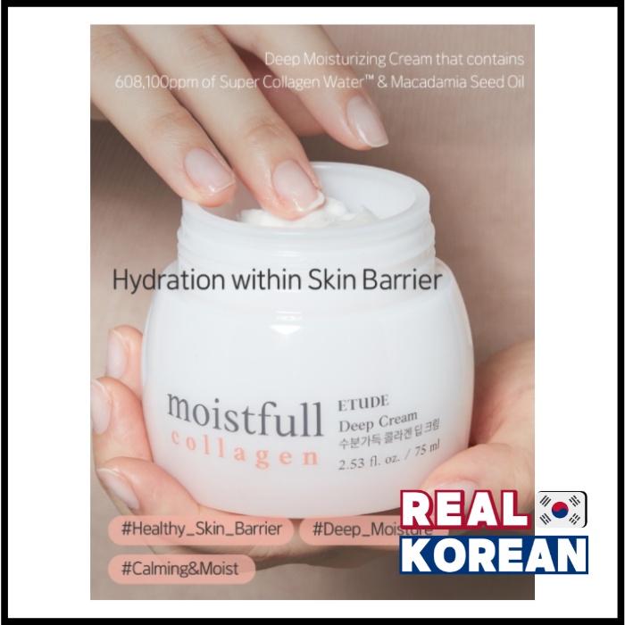 Etude House Moistfull Collagen Deep Cream / Moistfull Collagen Cream 75ml / Moistfull Collagen Eye Cream 28ml (21 AD)