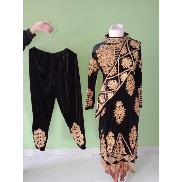 Setelan Baju Aceh Cewek Panjang Payet