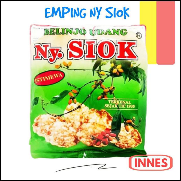 

EMPING NYSIOK MENTAH / MELINJO EBI NY SIOK KRIPIK UDANG NY.SIOK MANIS