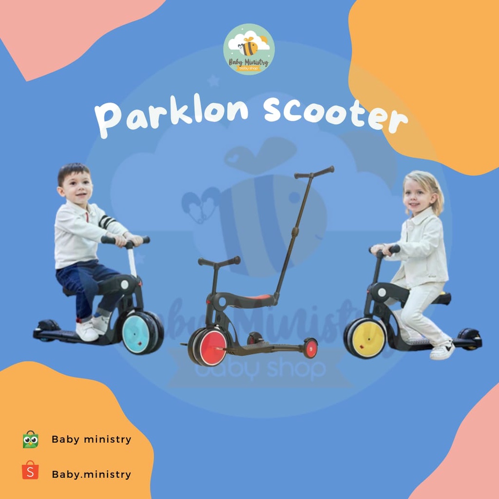 PARKLON SAFE RIDE SCOOTER 5 IN 1 (SCOOTER ANAK) SEPEDA ANAK