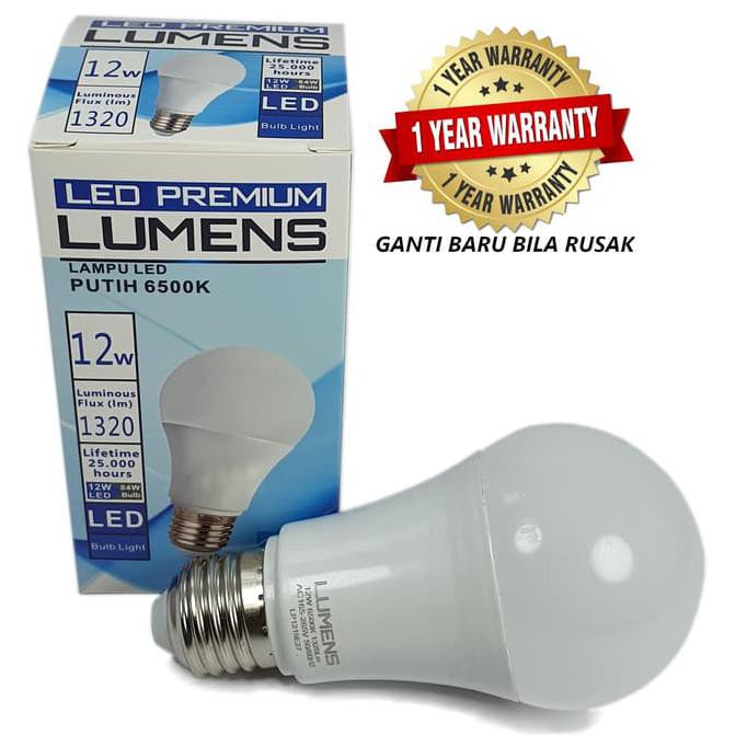 LAMPU LED LUMENS 12W 12 WATT 12WATT PUTIH TERANG MURAH SETARA PHILIPS