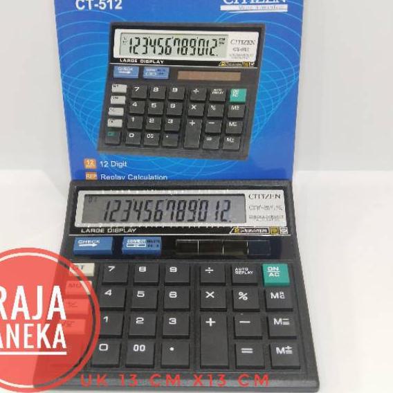 

Kekinian - Kalkulator Calculator Citizen CT-512 12Digit CT 512 12 Digit