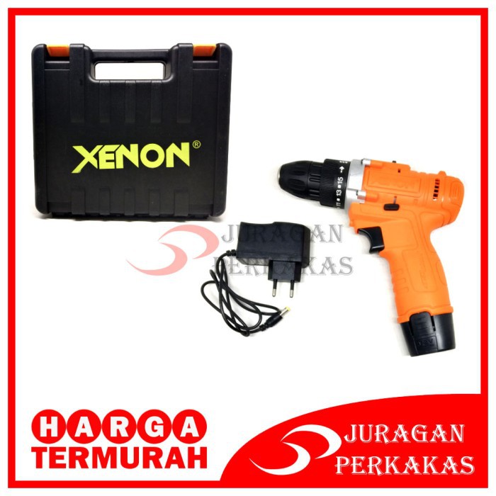 XENON CDD500 1 BATERAI BOR CORDLESS DRILL 12V MESIN BOR TANGAN OBENG