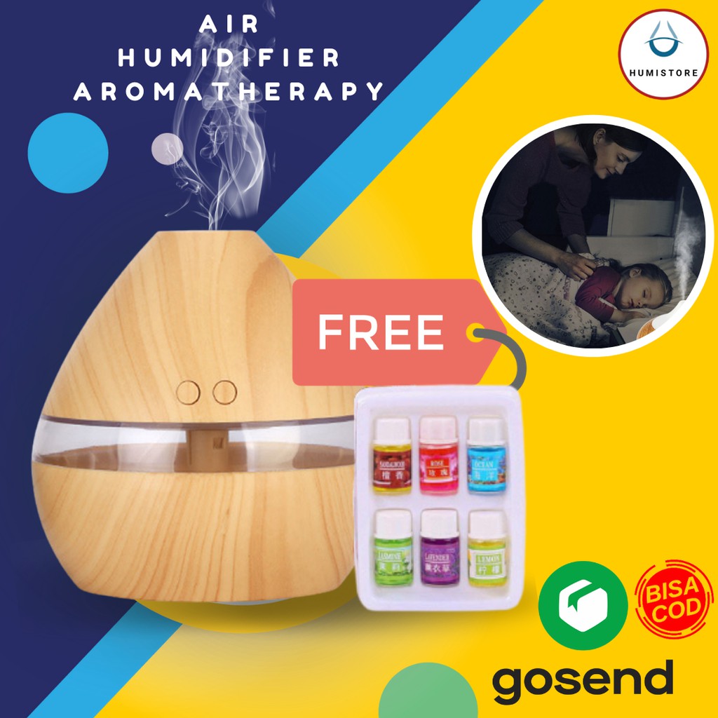 Air Humidifier Aromatherapy Model Wood 300ml