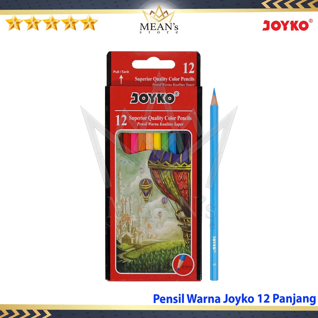 

Pensil Warna Joyko 12 Panjang / Colour Pencil Joyko 12 / Pensil Gambar