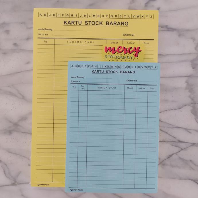 

Monggo] Kartu Stock Barang Folio - 1 Pak 100 Lembar