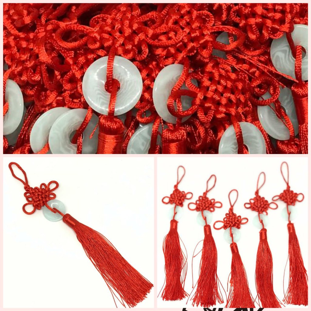 10 PCS - 19 CM TASEL GIOK IMLEK ANYAM / CHINESE TASSEL