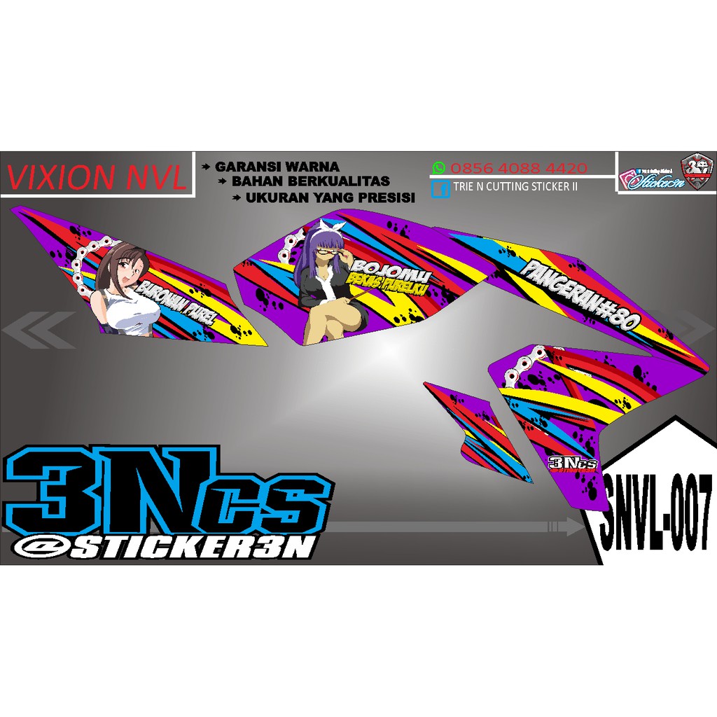 Stripping Vixion nvl cewek sexi, stripping Vixion nvl cewek sexi semi fullbodi bisa rubah warna dasa