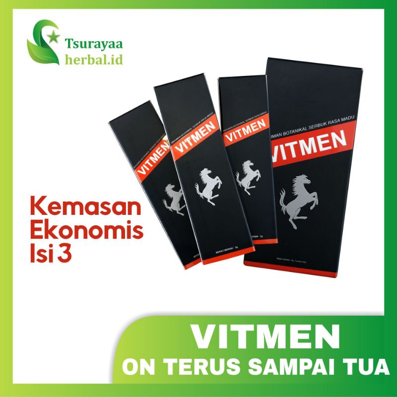 Vitmen Minuman Herbal Obat Kuat Menambah Vitalitas Stamina Pria Dewasa Sudah BPOM Kemasan Ekonomis