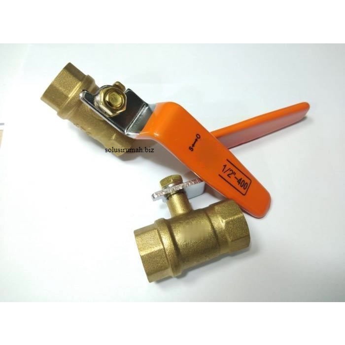 Ballvalve 1/2&quot; Kuningan 1/2 inch engkol stop kran stopkran ball valve