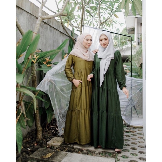 Gamis Fatimah Maxi | Gamis Rayon | Dress Bahan Katun Rayon Dingin