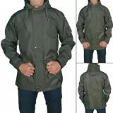 Jaket parka pria waterproof clasic hijau army