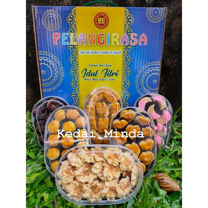 

KUE KERING LEBARAN PELANGI RASA isi 6 Toples paket B
