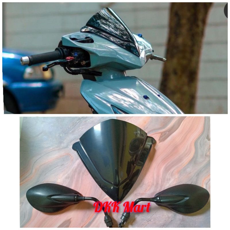 PAKET MURAH VARIO 110 PGM FI LED VISOR VARIO 110 PGM FI LED PLUS SPION VARIO PGM FI LED MODEL TERBAR