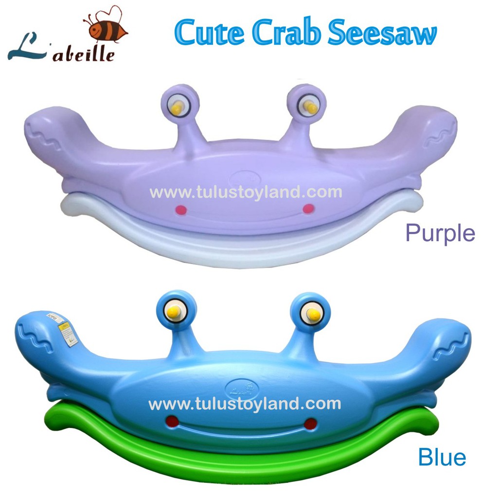 Labeille Cute Crab Seesaw Mainan  Jungkat Jungkit Kuda 