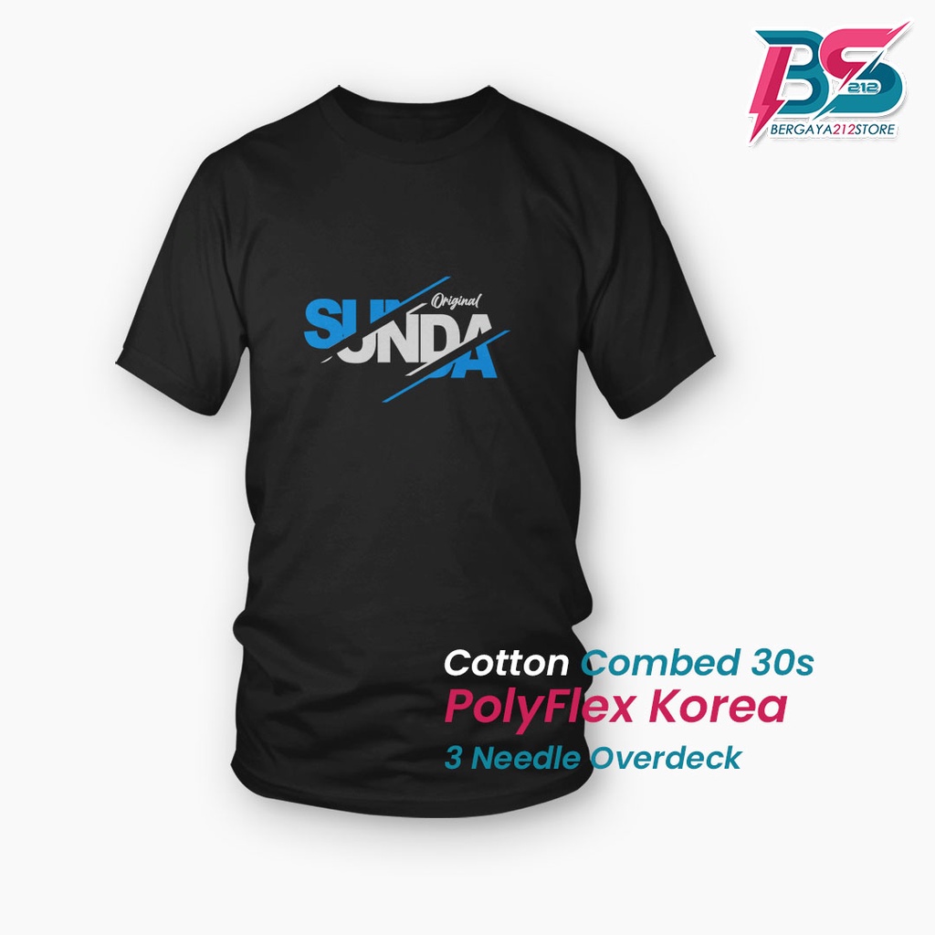 BISA COD Kaos Distro ORIGINAL SUNDA Cotton Combed Sablon Unisex / Baju Logo Tulisan Kata Sunda Keren