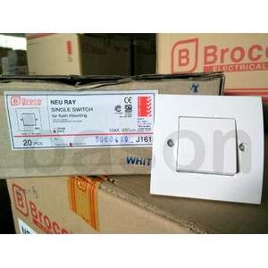 Broco J161 NEU RAY Single Switch - Saklar Tunggal