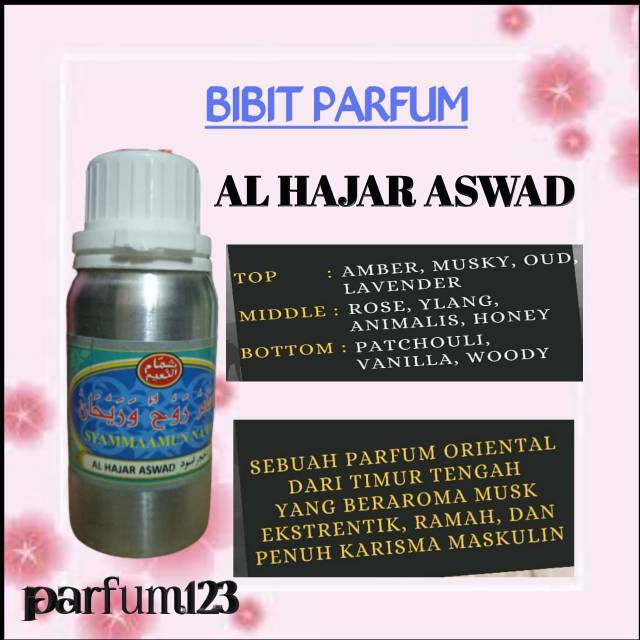 AL HAJAR ASWAD Parfum Segel 100 ml minyak wangi Parfum ATTAR AL HAJRUL ASWAD by Syammaamun Na'im Mur