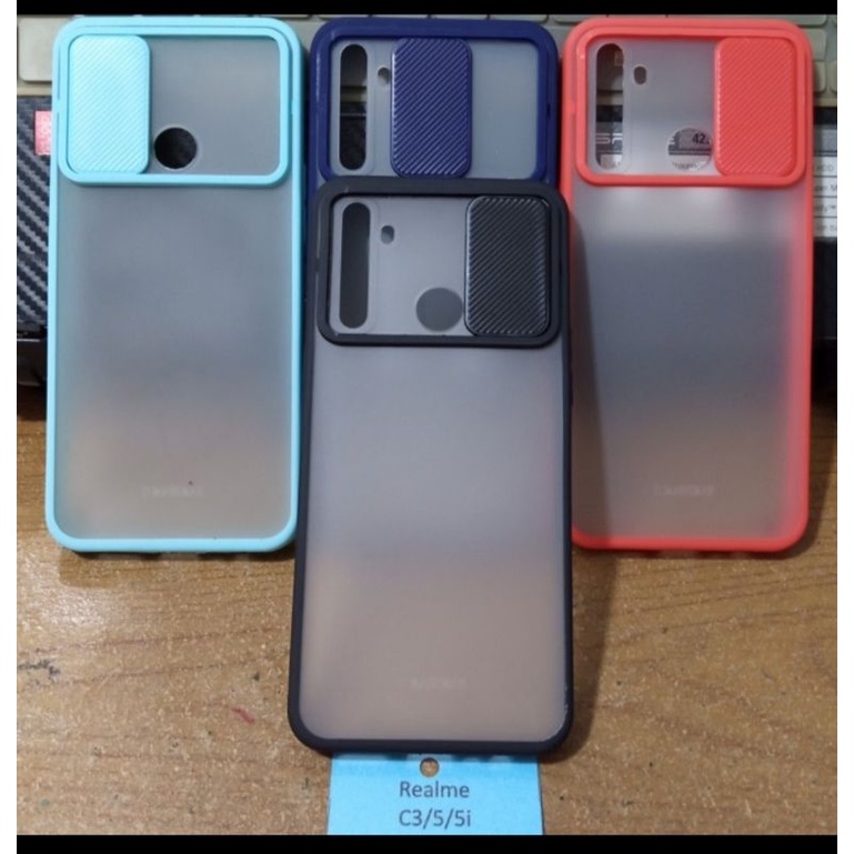[SLS] Hard Case Realme C3/5/5S/5i Pelindung Camera Slide Dove My Case
