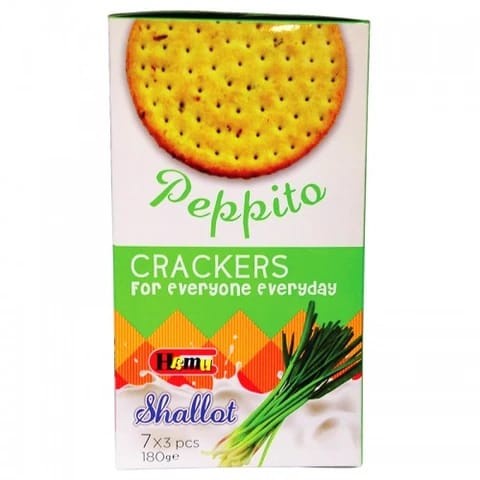 Peppito crackers shallot 180gr