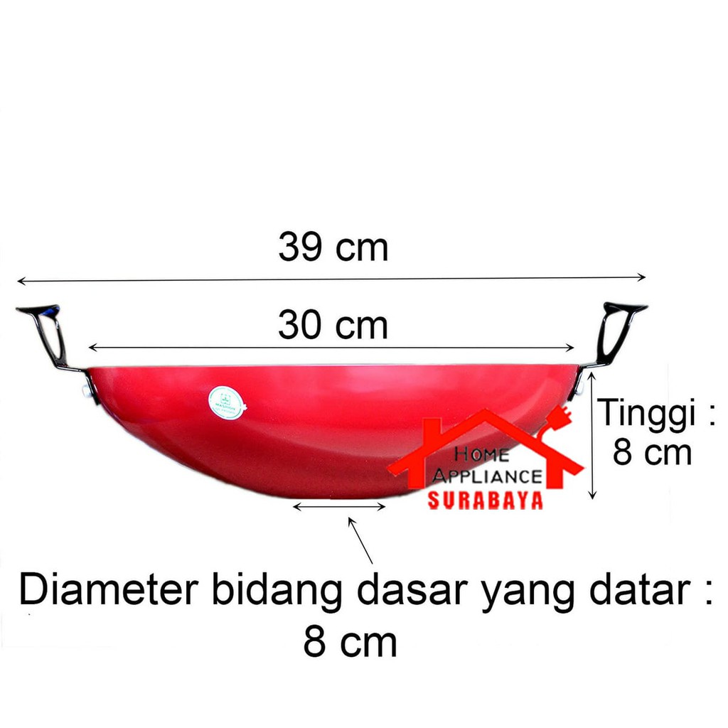 Wajan Goreng Penggorengan Maspion Maslon Jawa Wonder Wok 30 CM Anti Lengket